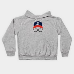 Ricky Vaughn Major League - vintage glasses and hat Kids Hoodie